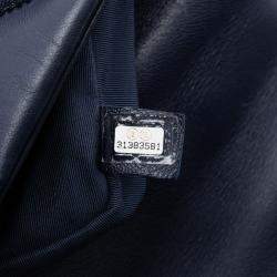 Pre Owned Chanel Blue Medium Lambskin 19 Flap