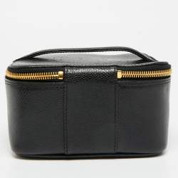 Pre Owned Chanel CC Timeless Black Caviar Leather Vanity Case