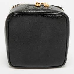 Pre Owned Chanel CC Timeless Black Caviar Leather Vanity Case