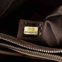 مملوكة مسبقًا حقيبة يد شانيل جلد مبطن بني كبير 7