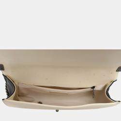 مملوكة مسبقًا Chanel Large Boy Bag Beige, Black Lambskin Leather