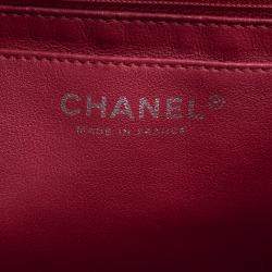 Pre Owned Chanel Red Quilted Leather Maxi Jumbo XL Classic Flap Bag