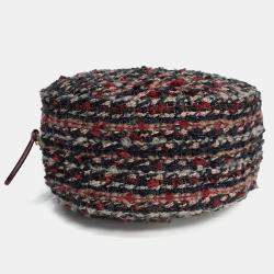 Pre Owned Chanel Multicolor Tweed Round Crossbody Bag