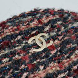 Pre Owned Chanel Multicolor Tweed Round Crossbody Bag