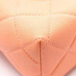 Pre Owned Chanel Small Vanity Case Pink Grained Calfskin Leather Top Handle Bag
