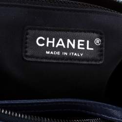 Pre Owned حقيبة كتف شانيل غيرل جلد سوداء/ زرقاء