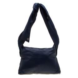 Pre Owned حقيبة كتف شانيل غيرل جلد سوداء/ زرقاء