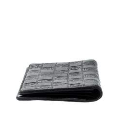 Chanel Black Quilted Charm Icon Leather CC Bifold Wallet