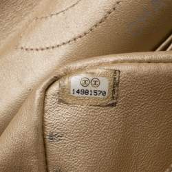 Pre Owned حقيبة شانيل 226 جلد ريشيو 2.55 مبطن جلد ذهبي مبطن بقلاب