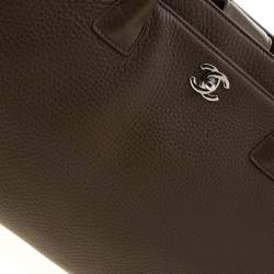 مملوكة مسبقًا Chanel Brown Leather Cerf Executive Tote