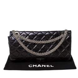مملوكة مسبقًا Chanel Black Quilted Leather Reissue 2.55 Classic 228 Flap Bag