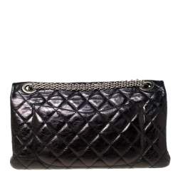 مملوكة مسبقًا Chanel Black Quilted Leather Reissue 2.55 Classic 228 Flap Bag