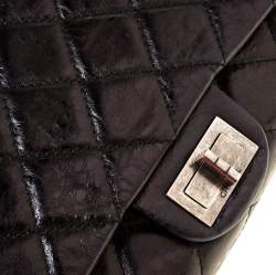 مملوكة مسبقًا Chanel Black Quilted Leather Reissue 2.55 Classic 228 Flap Bag