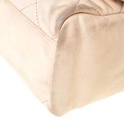 Pre Owned Chanel Beige/Black Quilted Leather Reissue Shoulder Bag