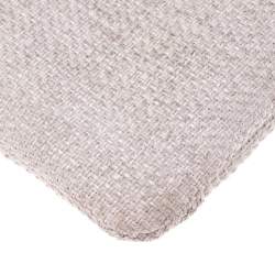 Pre Owned Chanel Pale Pink Raffia Large Deauville Clutch