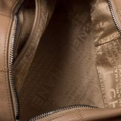 مملوكة مسبقًا حقيبة باولر شانيل جلد كافيار مبطنة مربعة صغيرى