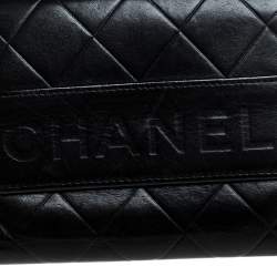 Chanel Black Quilted Leather Compact Wallet
