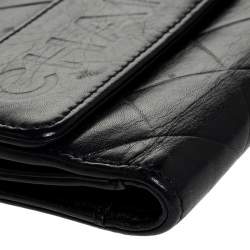 Chanel Black Quilted Leather Compact Wallet