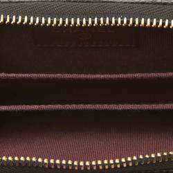 مملوكة مسبقًا محفظة عملات معدنية شانيل سحاب ملتف جلد كافيار مبطن أسود