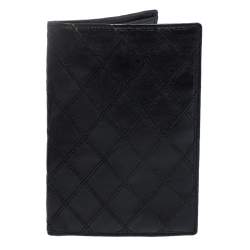 Chanel Black Quilted Leather Vintage Bifold Wallet