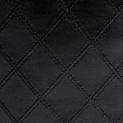 Chanel Black Quilted Leather Vintage Bifold Wallet