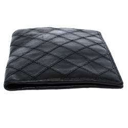 Chanel Black Quilted Leather Vintage Bifold Wallet