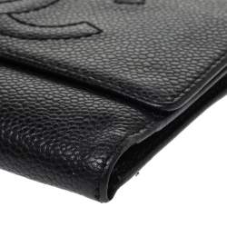 Chanel Black Caviar Leather CC Timeless Wallet