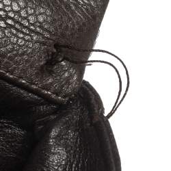 Pre Owned Chanel Brown Quilted Leather Maxi Classic Single Flap Bag