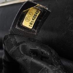 Pre Owned Chanel Black Quilted Leather Frame Bag