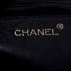 Pre Owned Chanel Black Caviar Leather Vintage Kelly Bag