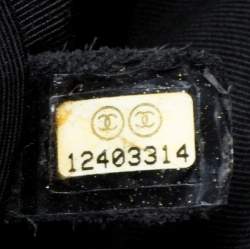 Pre Owned حقيبة يد شانيل "غراند شوبينغ" جلد لامع مبطن أسود