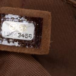 Pre Owned Chanel Brown Quilted Leather Paris Dallas Boy Bag