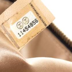 Pre Owned Chanel Black Patent Leather CC Chain Hobo Bag