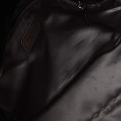 Pre Owned Chanel Black Camellia Embossed Patent Leather Jumbo Classic Single Flap Bag