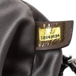 Pre Owned Chanel Black Camellia Embossed Patent Leather Jumbo Classic Single Flap Bag