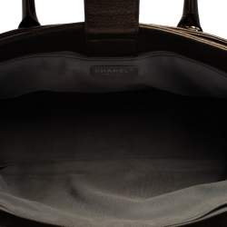 Pre Owned Chanel Metallic Brown Leather XL Cerf Executive Shopper Tote