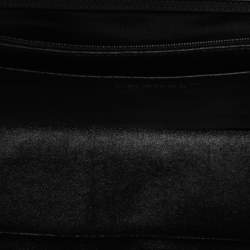 Pre Owned Chanel Black Quilted Caviar Leather Jumbo Classic Single Flap Bag