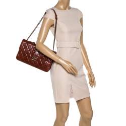 مملوكة مسبقًا Chanel Brown Aged Leather Large Perfect Edge Flap Bag