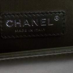 Pre Owned حقيبة شانيل بوي جلد كريمي مبطن متوسطة