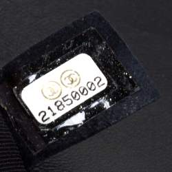 Pre Owned Chanel Black Pleated Leather Medium Boy Flap Bag