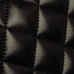 Pre Owned Chanel Black Quilted Leather L Yen Continental Wallet