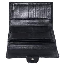 Pre Owned Chanel Black Quilted Leather Reissue Trifold Wallet