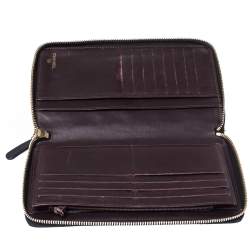 Pre Owned محفظة مفكرة شانيل سحاب ملتف جلد كافيار مبطن أسود