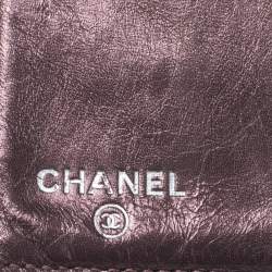 Pre Owned Chanel Metallic Bronze Quilted Leather Reissue Trifold Wallet