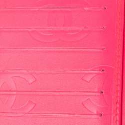 Pre Owned محفظة شانيل كامبون لايغن طية مزدوجة جلد سوداء