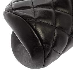 مملوكة مسبقًا Chanel Black Quilted Caviar Leather Timeless Clutch