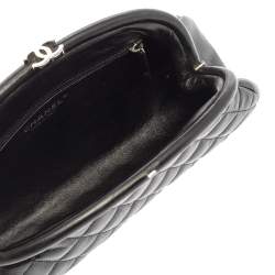 مملوكة مسبقًا Chanel Black Quilted Caviar Leather Timeless Clutch