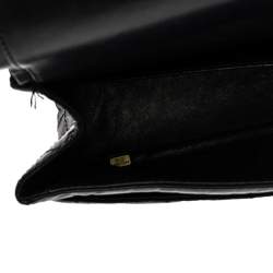 Pre Owned حقيبة شانيل "جامبو ريشيو 2.55 كلاسيك 227" قلاب جلد مبطن أزرق كحلي