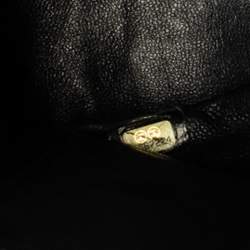 Pre Owned حقيبة شانيل "جامبو ريشيو 2.55 كلاسيك 227" قلاب جلد مبطن أزرق كحلي