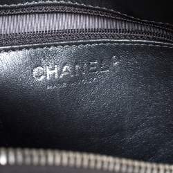 Pre Owned حقيبة كتف شانيل كاميرا 2.55 ريشيو جلد رصاصي مبطن